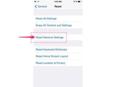 Select Reset Network Settings.