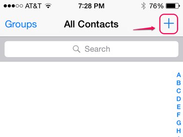 Contacts tab