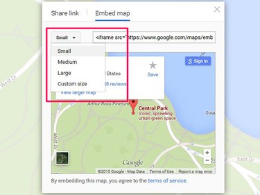 Embed a Google map in your website.