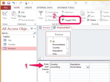 Select Sort Criteria