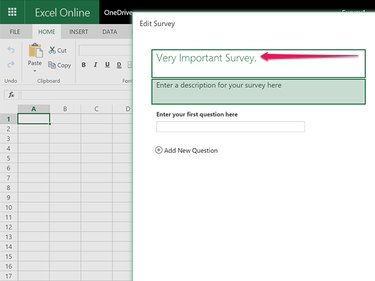 Enter a title for the survey.