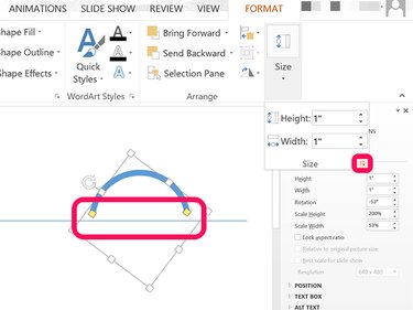 Shape Size options