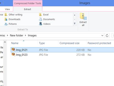 ZIP folder in Windows 8