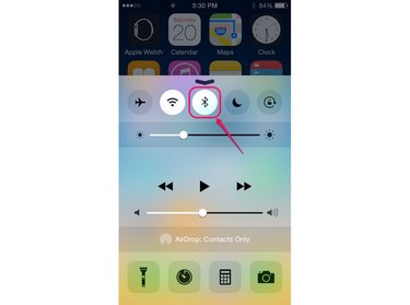 Manage the Bluetooth feature from the Control Center.