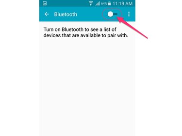 Turn on Bluetooth (Android 5.0).