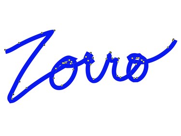 Zorro appears as a blue stroke.