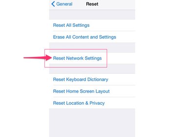 Tap Reset Network Settings