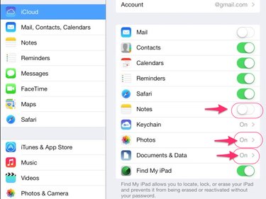 Enable other file syncing in iCloud.