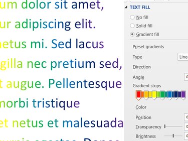 This gradient uses seven stops to create a rainbow.