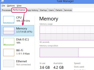 Memory info in Task Manager