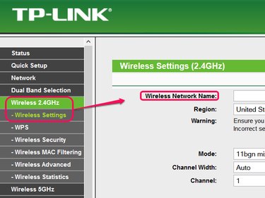 SSID on TP-LINK router