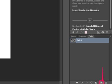 Click the Create New Path icon.
