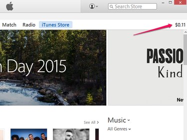Balance in iTunes Store