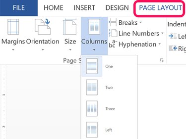 Word's column options