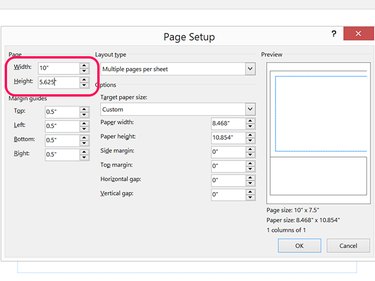 Change the Width and Height.