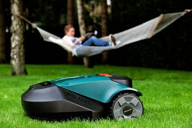 lawn mowing robot