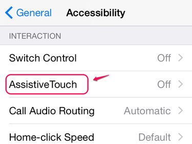 Accessibility options