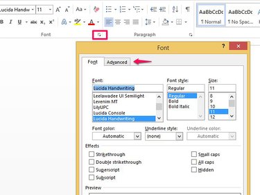 How to format a character in Word