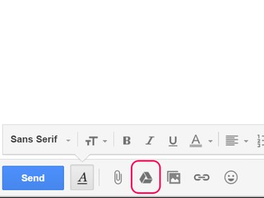 Click the Google Drive icon below your message.