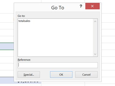 F5 launches the Go To window.