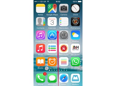 The iPhone's Home screen.