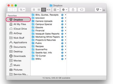 The Dropbox for Mac app - Dropbox folder in Finder