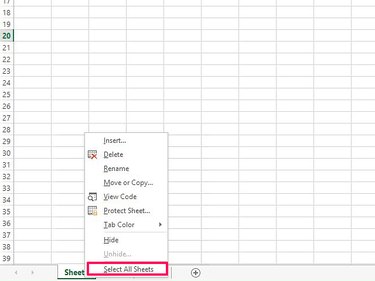 Remove gridlines in Excel workbook