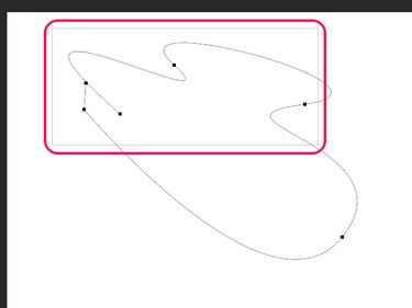 Surround the desired path segments with the marquee box.