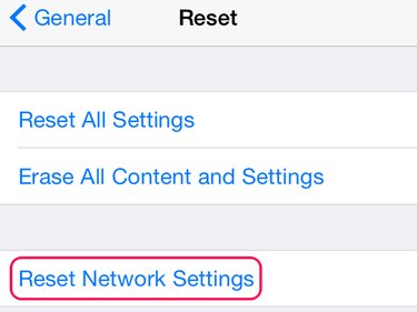 Tap Reset Network Settings.