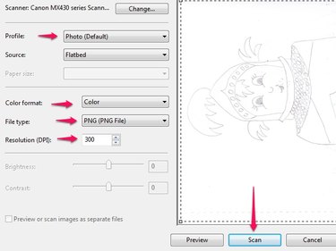 Scanner settings