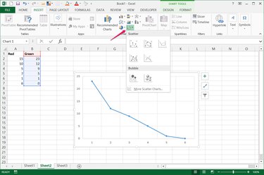 how do i add a series to a scatter chart in excel