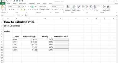 how to calculate markup