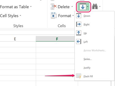 Click the Flash Fill icon.