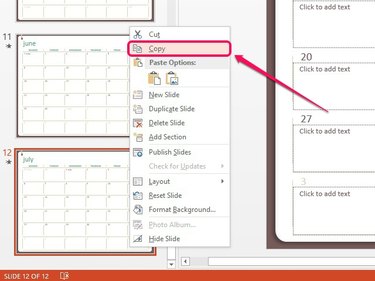 Copy monthly slide.
