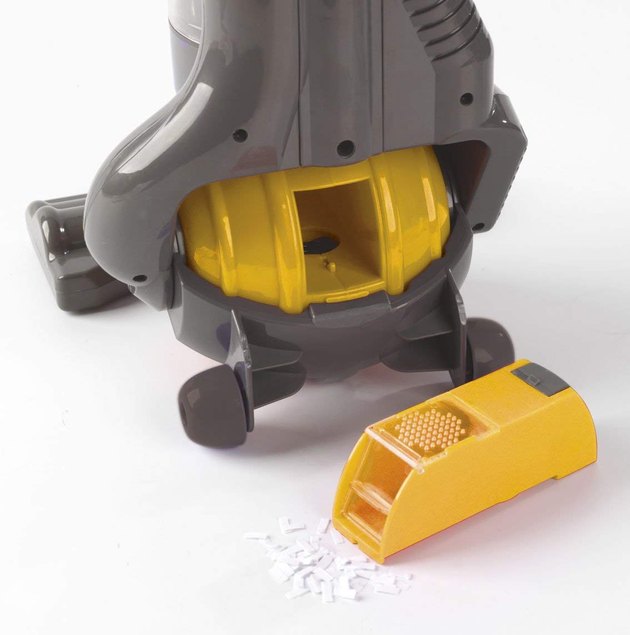 yellow dyson toy vacuum