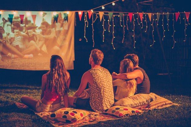 Movie night with friends