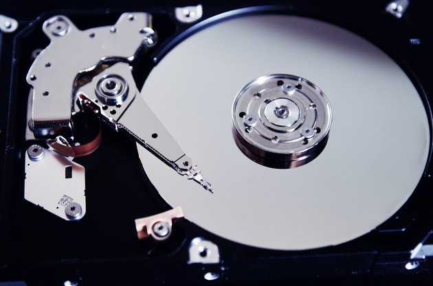 computer Hard drive open