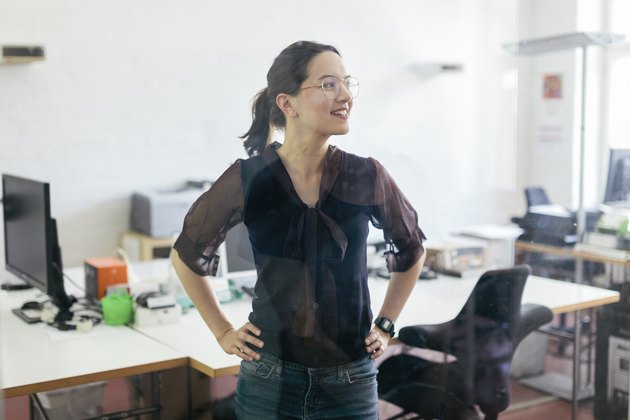 Startup Business Office Worker Smiling