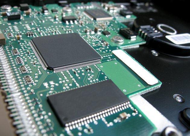 circuit board angled