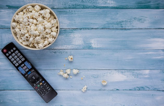Popcorn with TV remote controler