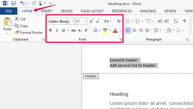 How To Create A Line Under Header In Word