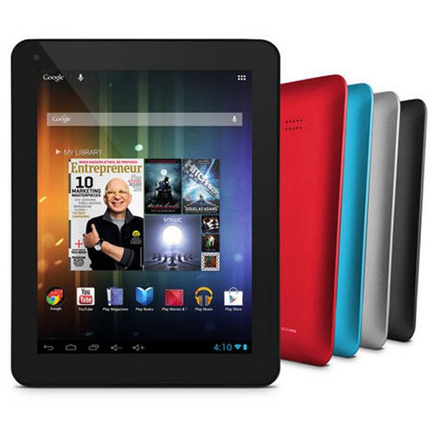 Doctor holding tablet PC talking to patient