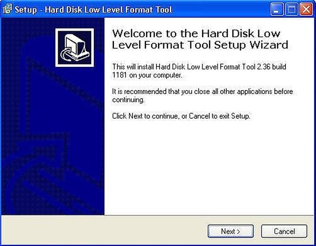 how to low level format seagate drive