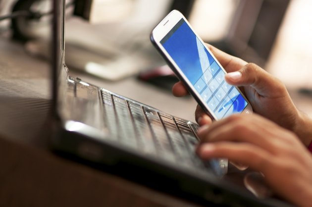 Businessman Texting