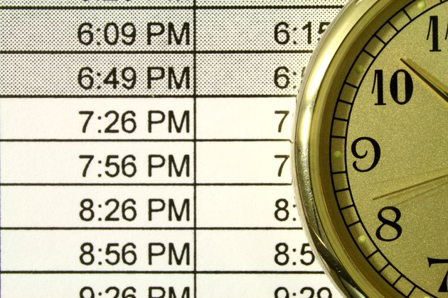 clock and schedule