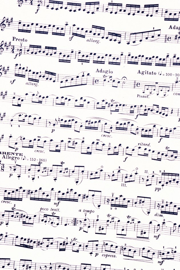 Sheet of music