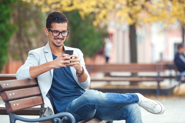 Young Man Texting