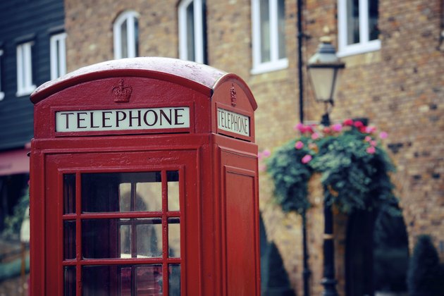 telephone booth and mail box