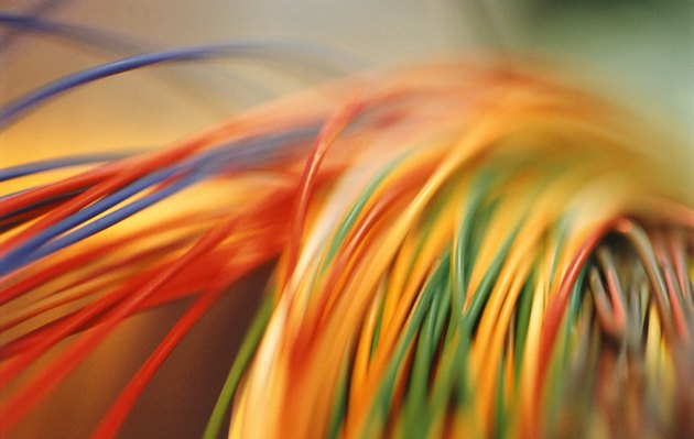 Coloured electrical cables