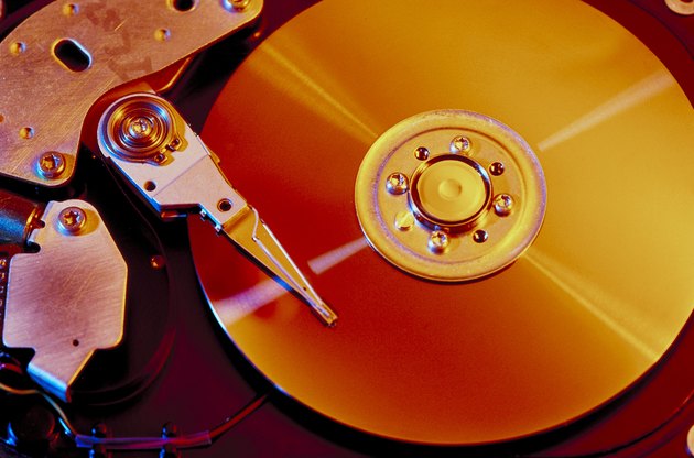 Close up of computer disk